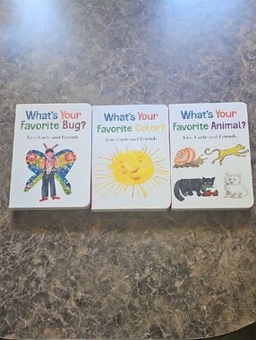 What's Your Favorite? Eric Carle Board Book Set - Colorful Covers 3 Books
